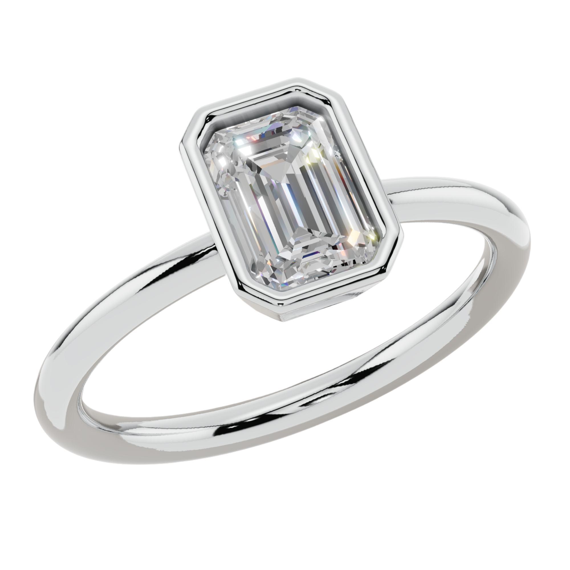 The Emerald Bezel Ring | Velmé