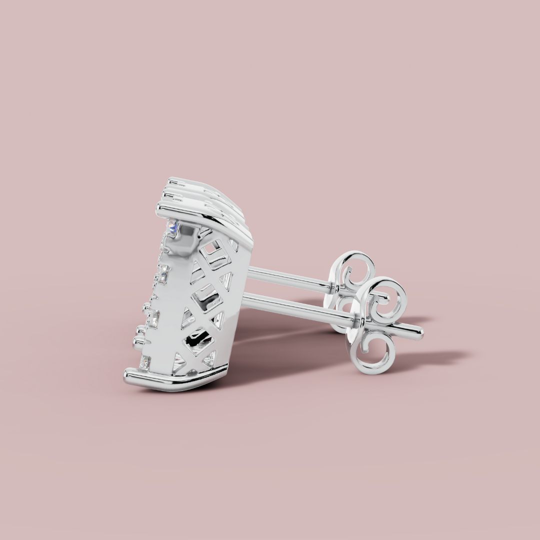 Dualis Stud 925 Pure Silver Earrings My Store