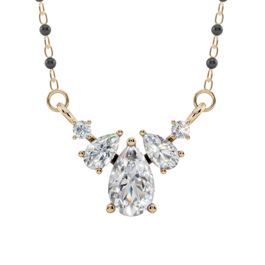 Aster Bloom 925 Silver Mangalsutra | Velmé