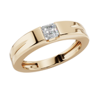 Imperial Asscher Cut Men’s 925 Silver Ring | Velmé