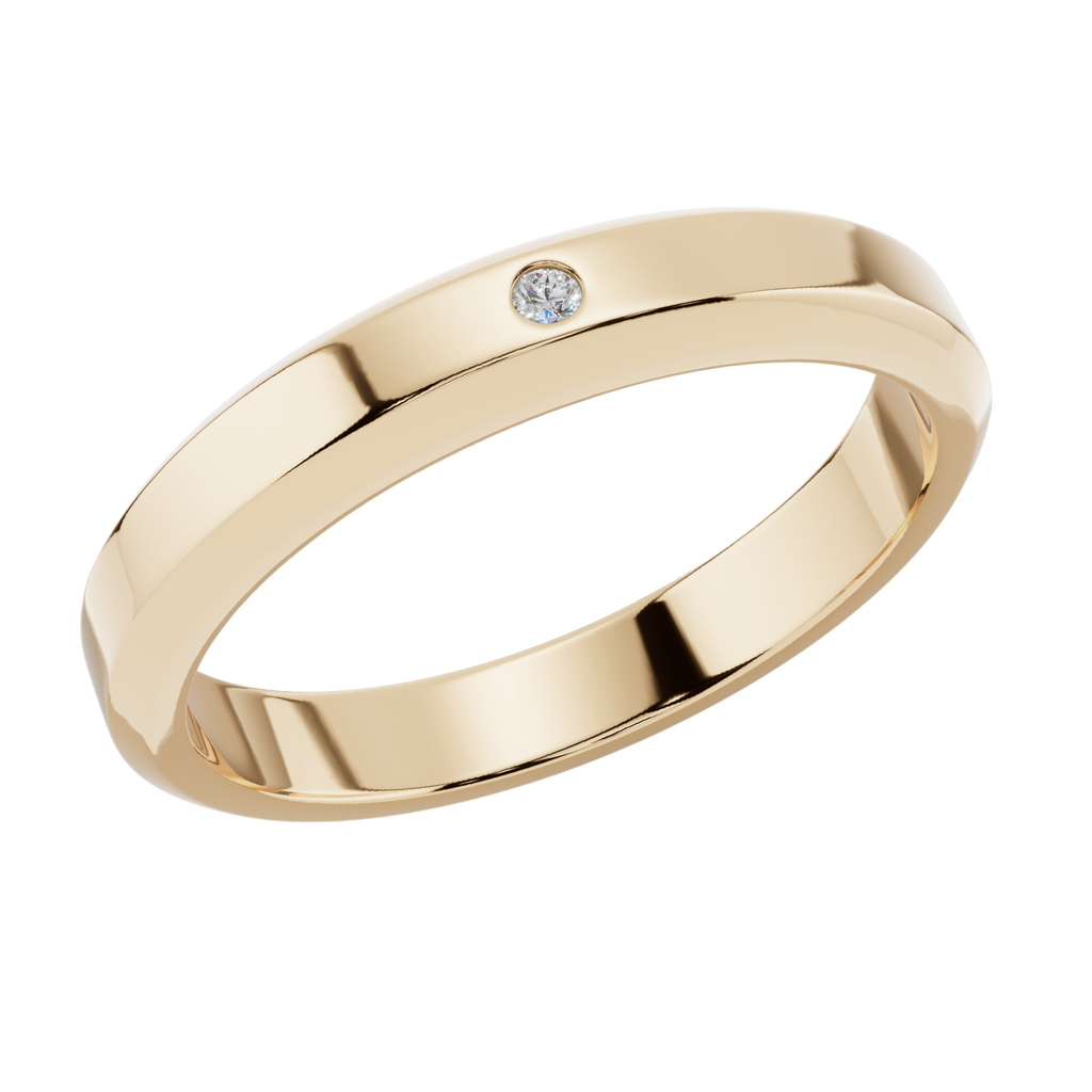 Minimalist Solitaire Men’s 925 Silver Ring | Velmé