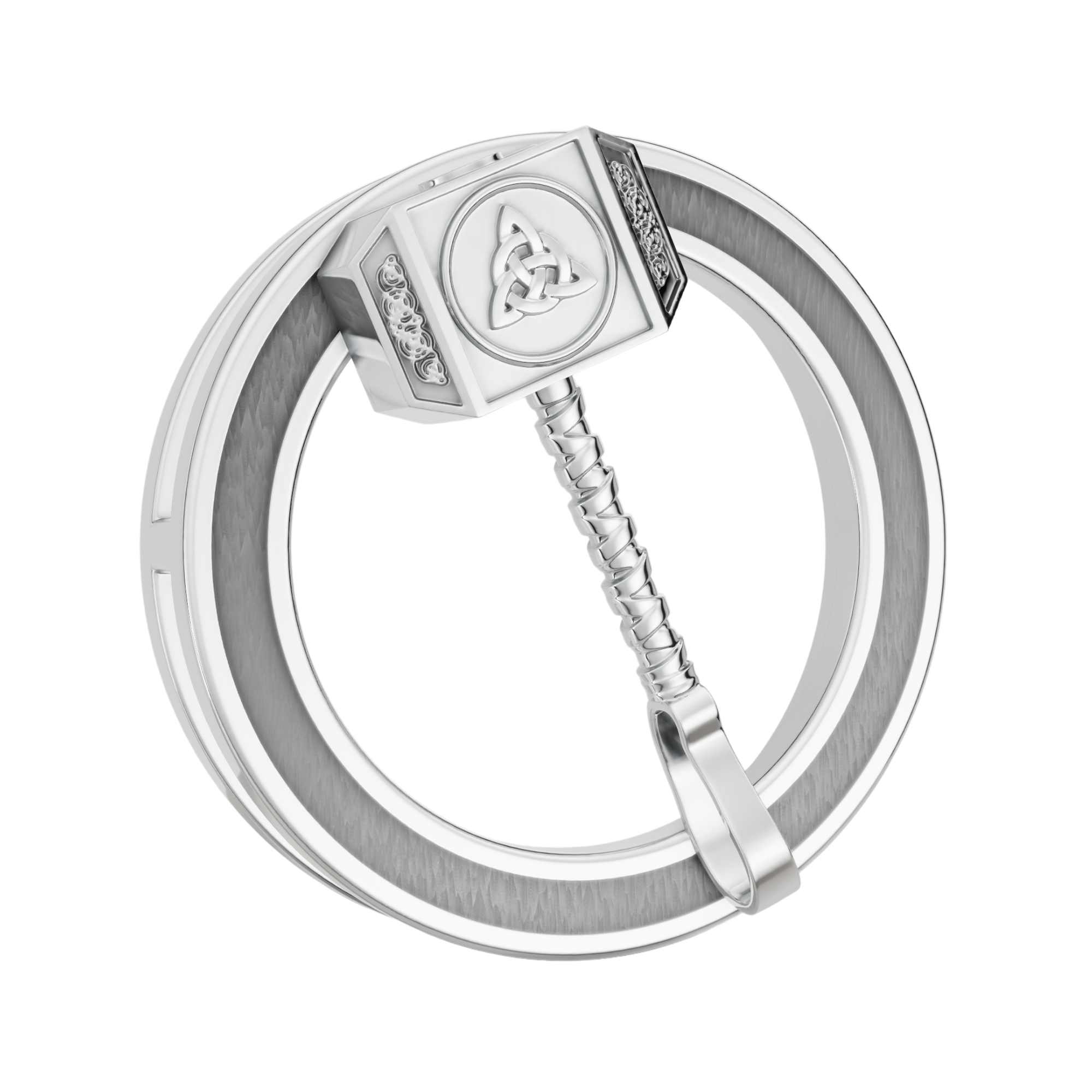 Hammer Rakhi Pendant | 925 Silver Convertible Rakhi