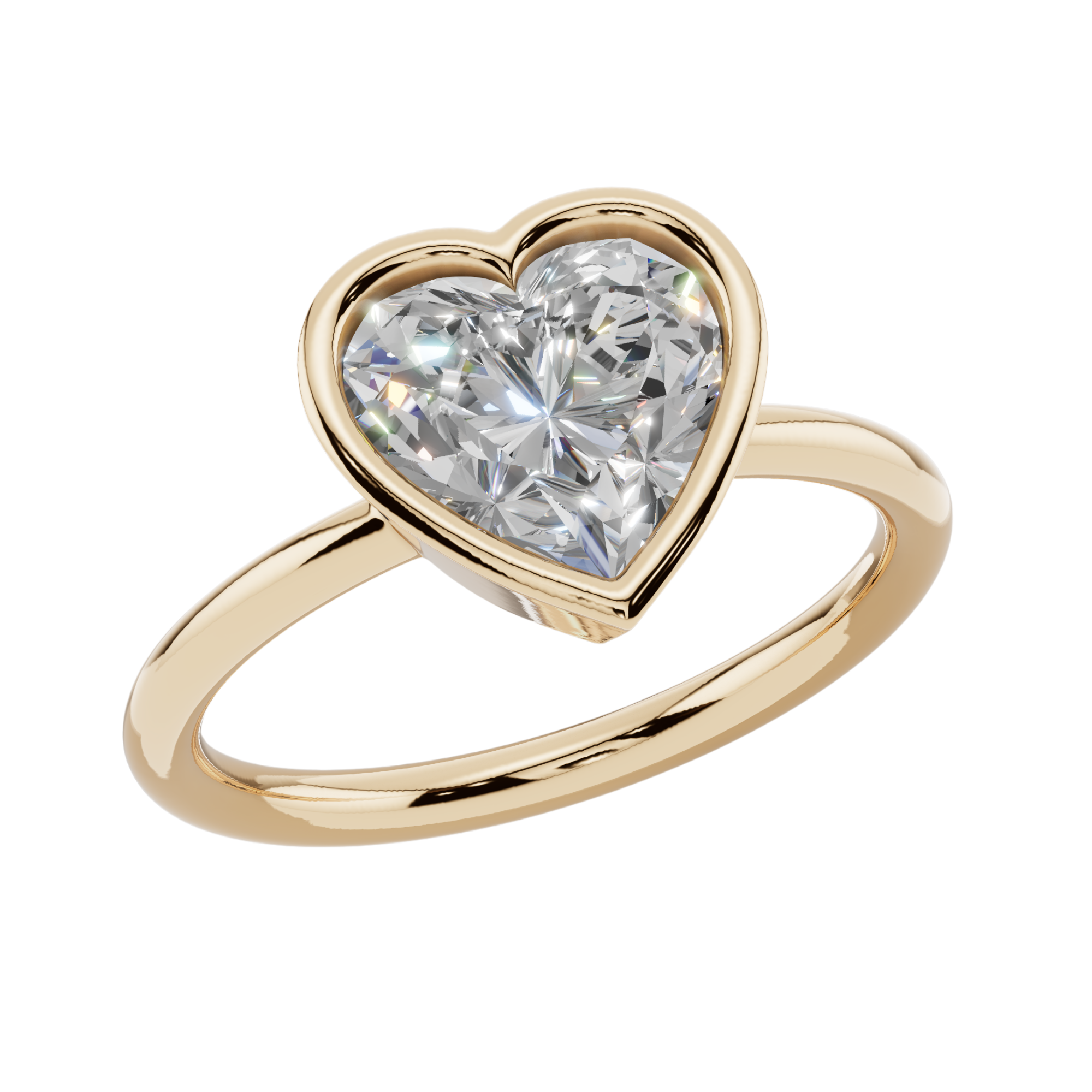 The Framed Heart Bezel Ring| Velmé