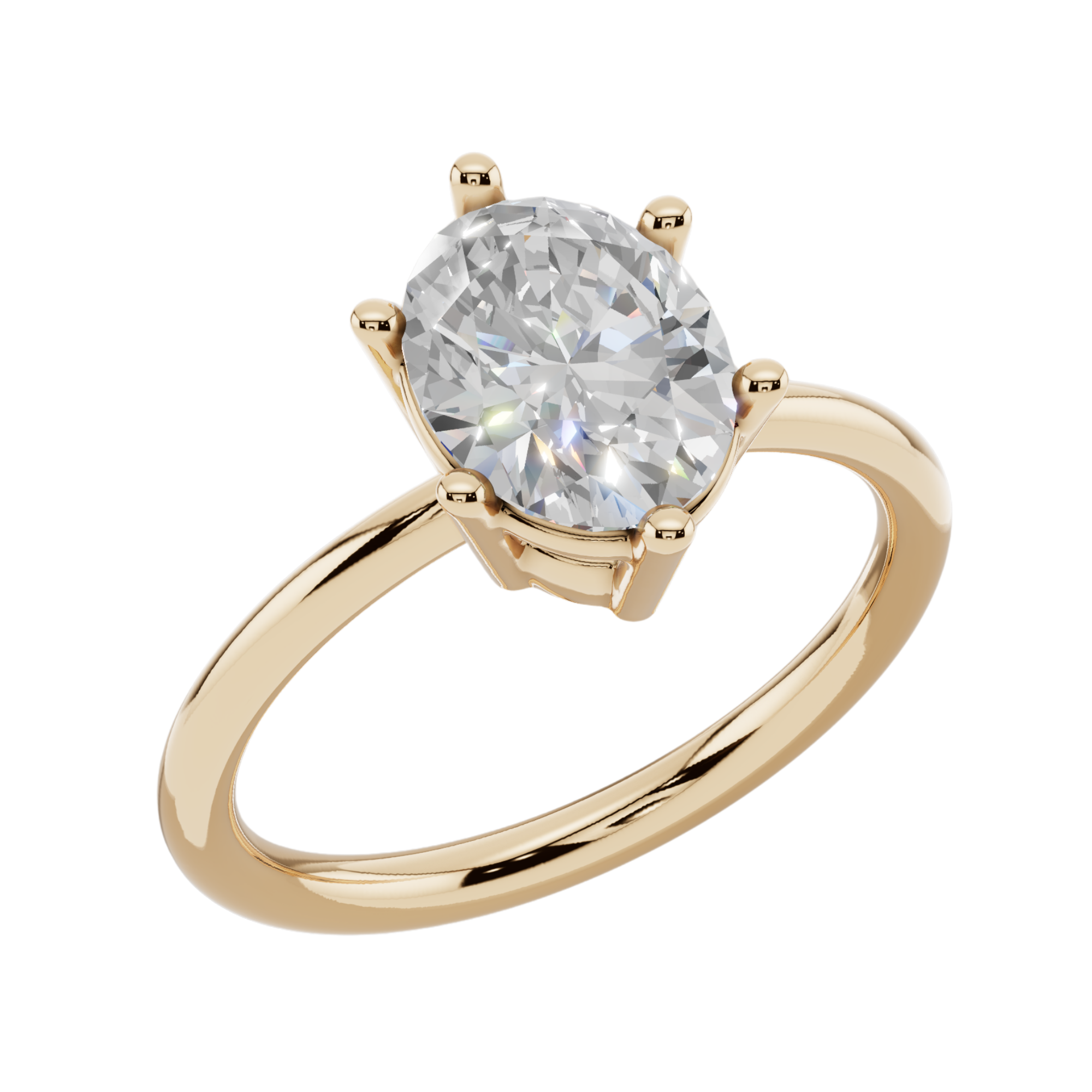 The Oval Solitaire Ring | Velmé