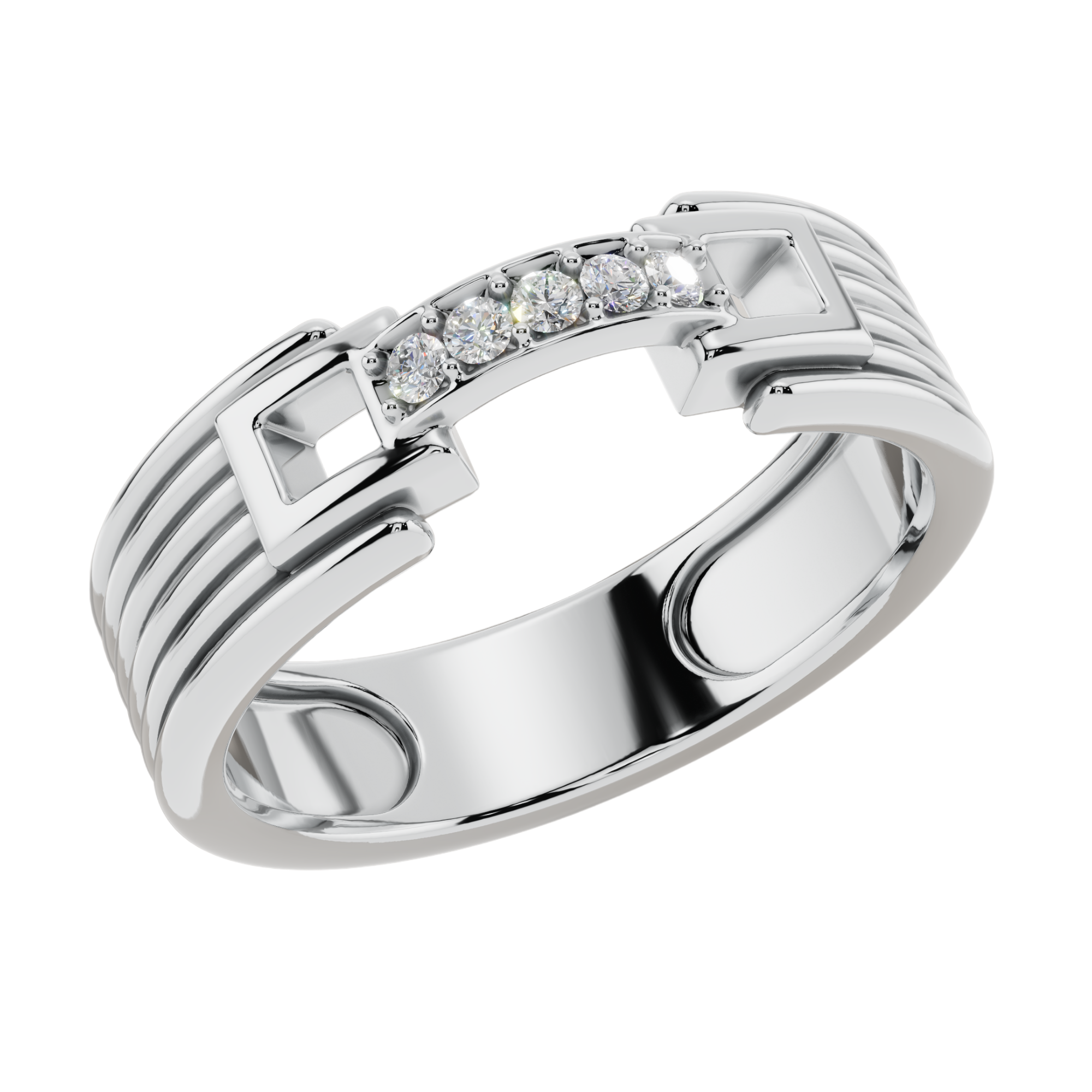 Infinity Link Accent 925 Silver Men’s Ring | Velmé