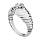 VELMÉ The Ripple 925 Silver Men’s Statement Ring | Velmé