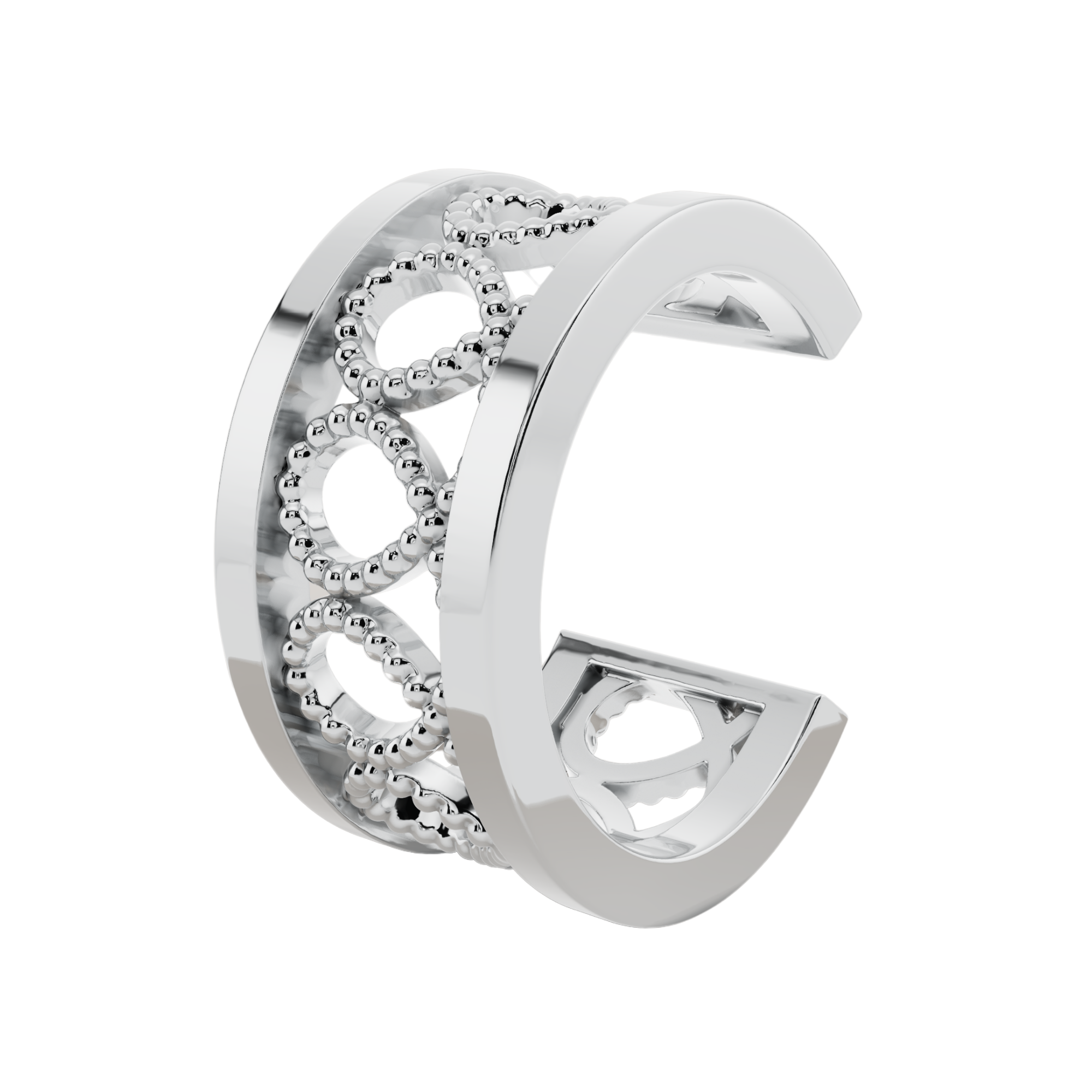 Intricate Beaded Filigree 925 Silver Earcuff | Velmé