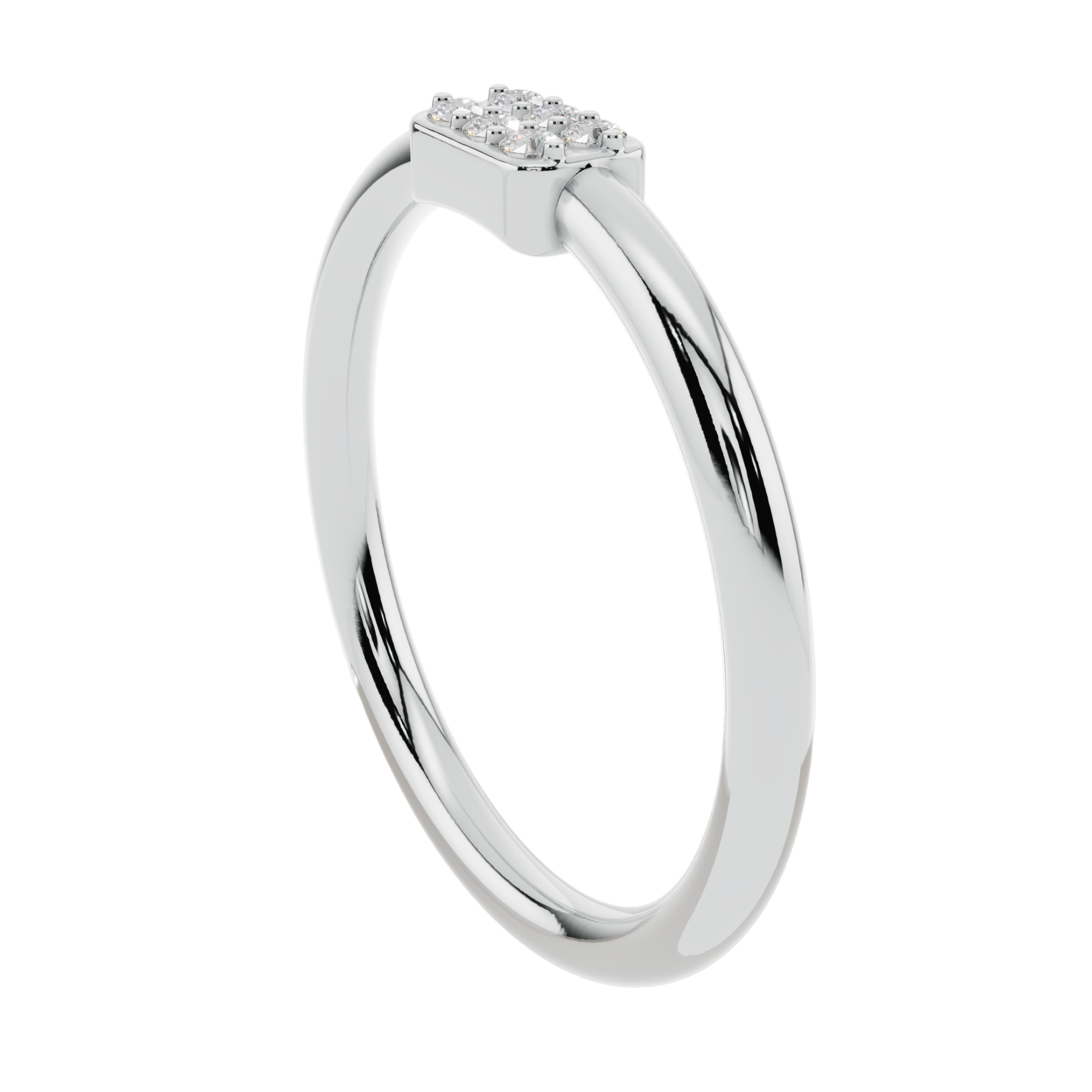 Nova Pavé Light Ring | 925 Sterling Silver | Velmé