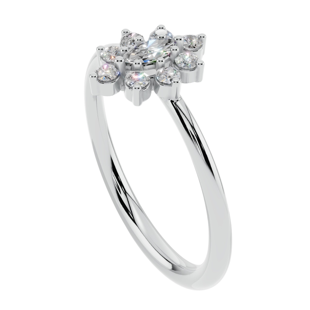 Bloom Halo Minimal Ring| 925 Sterling Silver | Velmé