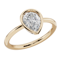 The Pear Bezel Solitaire Ring| Velmé