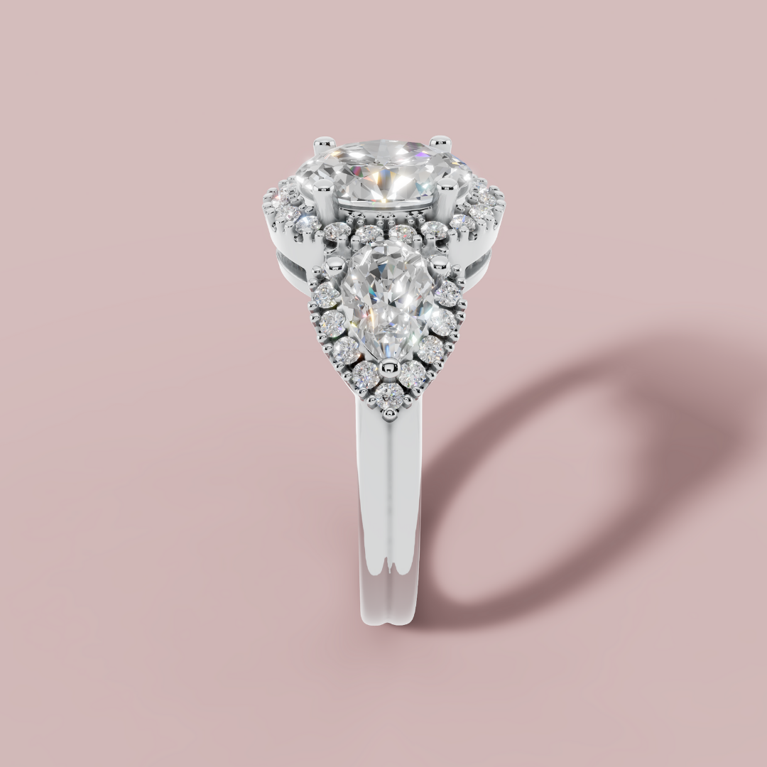 Aurielle Trinity 925 Pure Silver Ring My Store