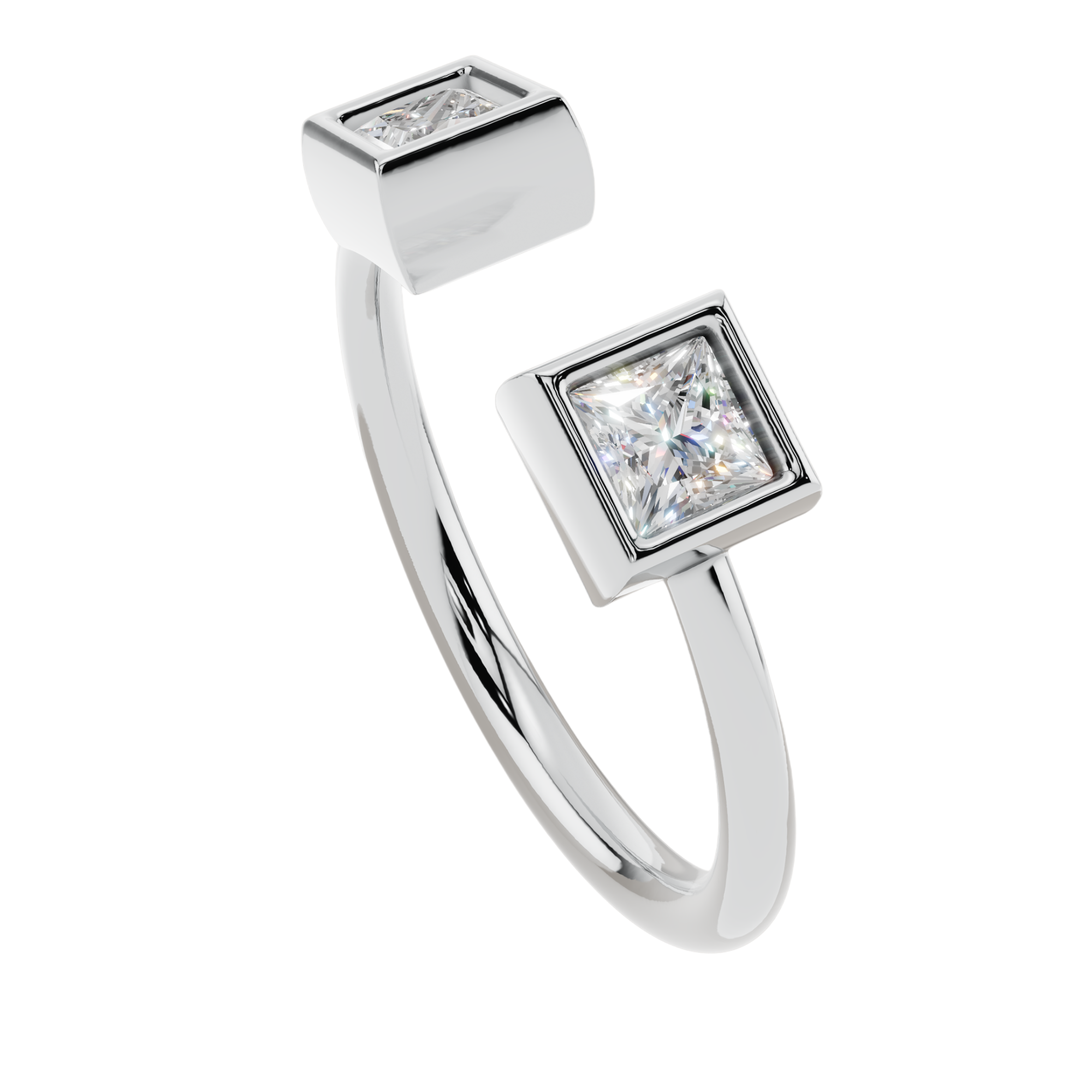 Nova Prism Open Light Ring | 925 Sterling Silver | Velmé