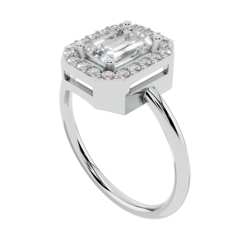 Elara Emerald Light Ring | 925 Sterling Silver | Velmé