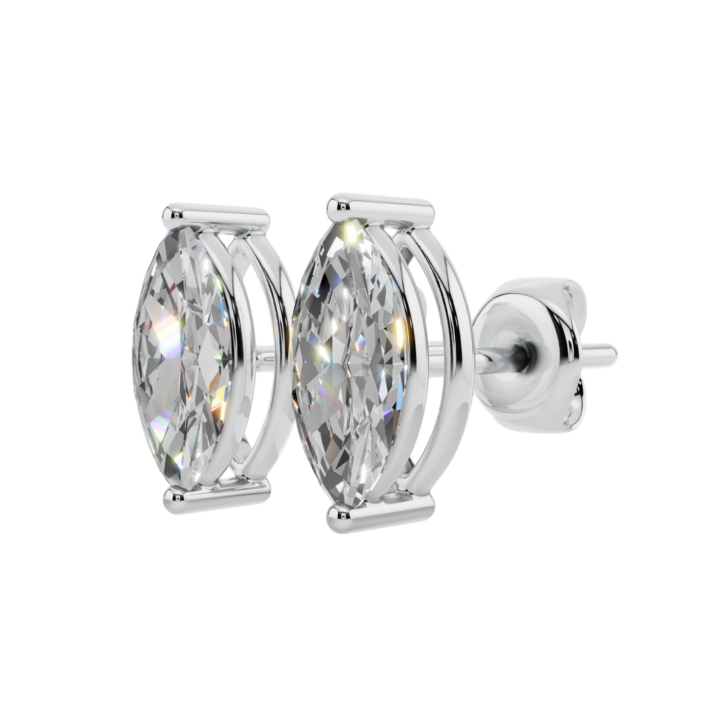 Elegant Marquise Solitaire 925 Silver Studs | Velmé