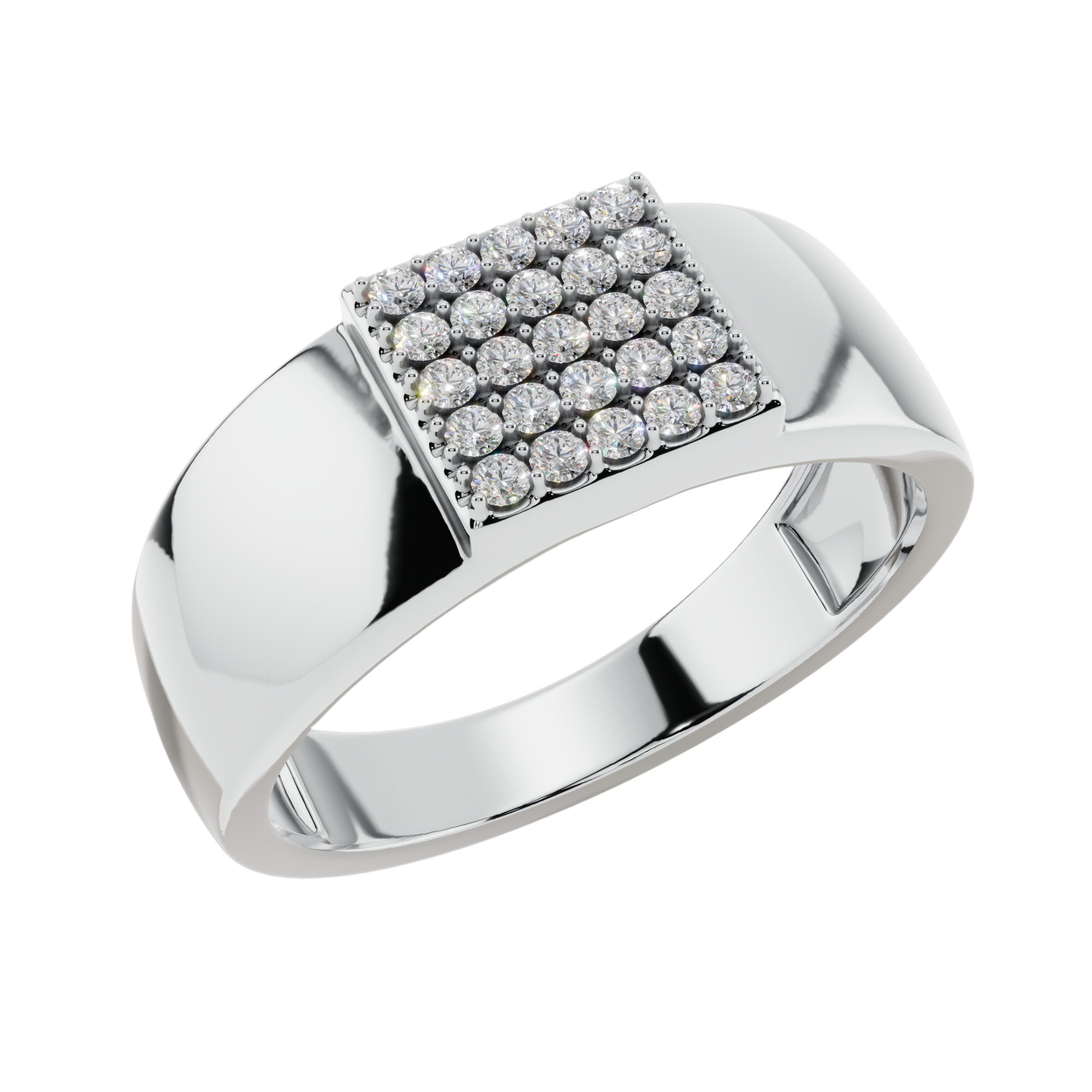 Imperial Pave Men’s 925 Silver Ring 
| Velmé