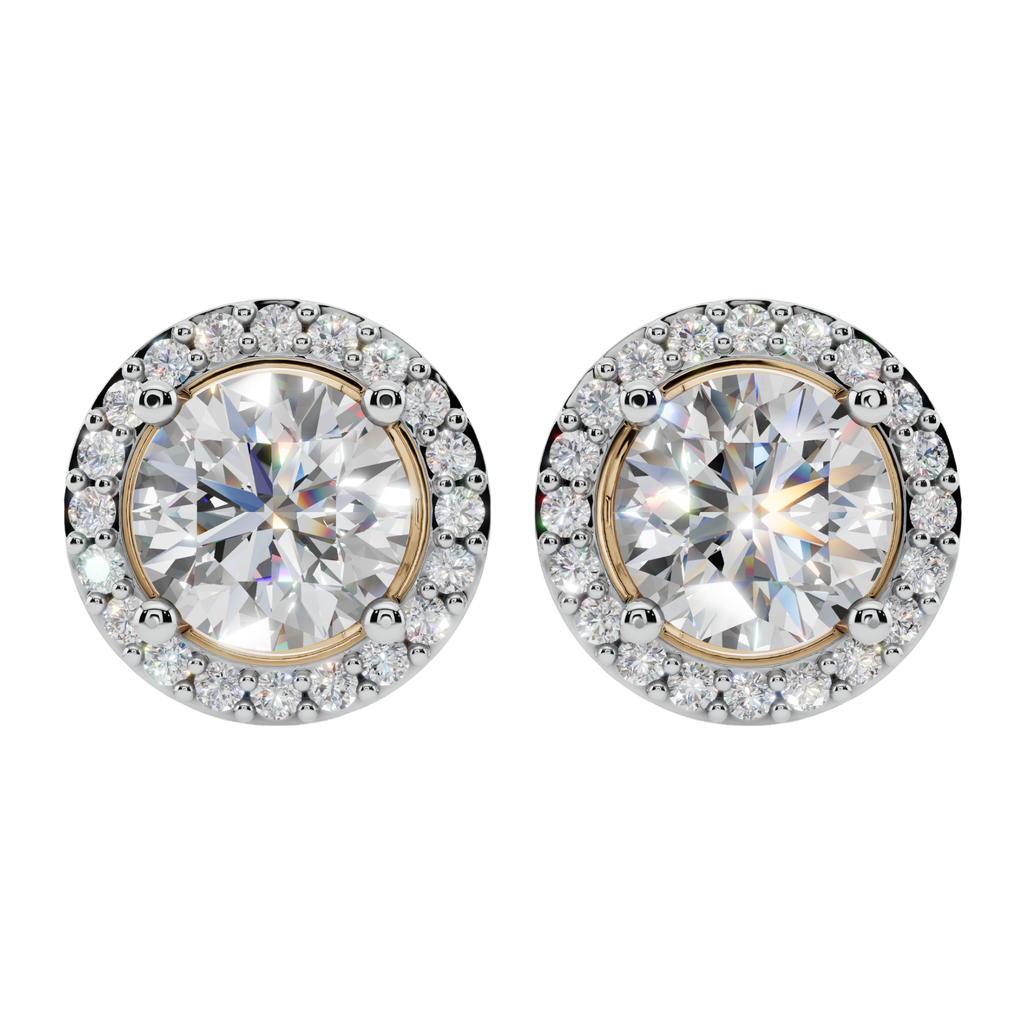 The Solara Halo 925 Silver Studs | Velmé