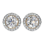 The Solara Halo 925 Silver Studs | Velmé