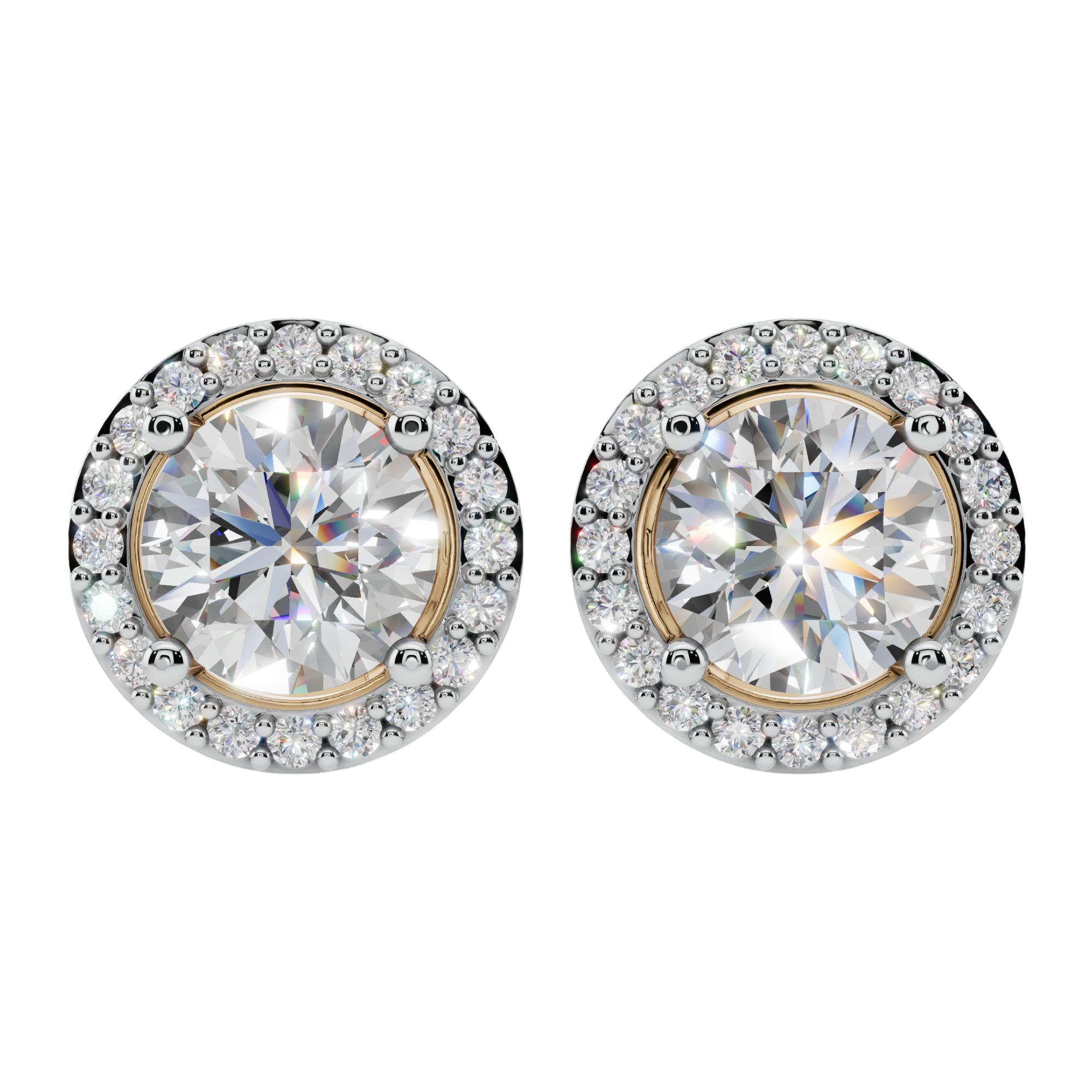 The Solara Halo 925 Silver Studs | Velmé