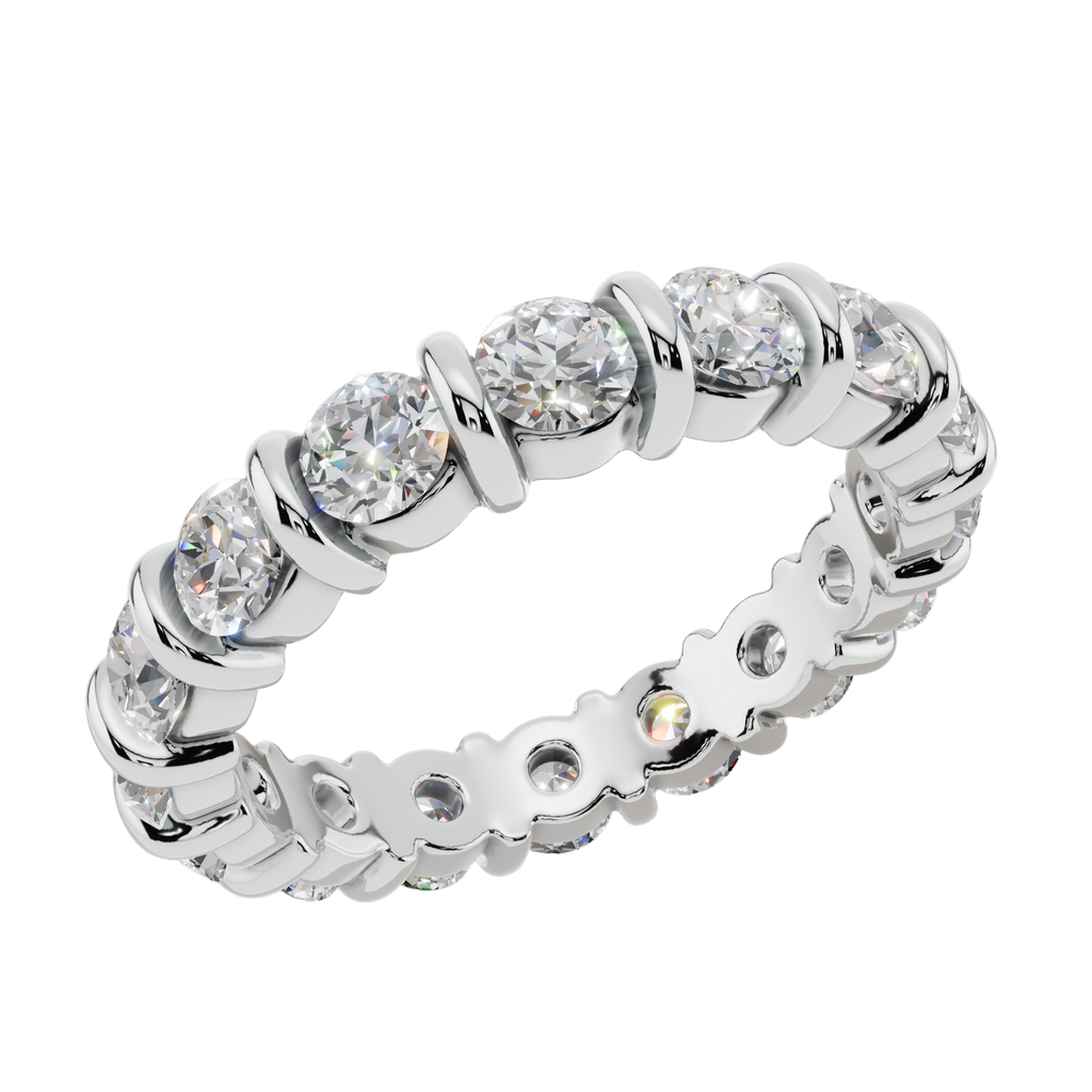 The Infinite Glow Channel 925 Silver Band | Velmé
