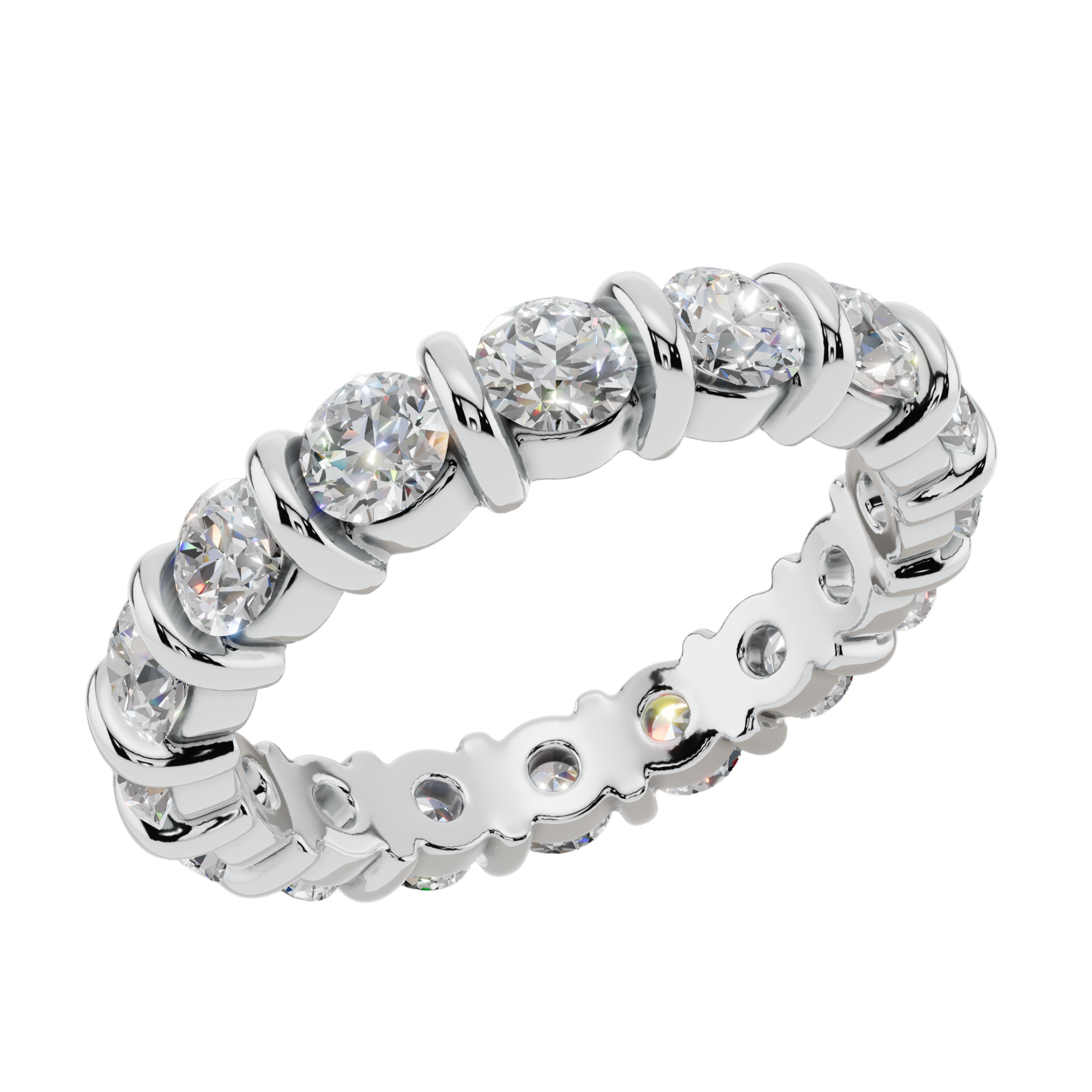 The Infinite Glow Channel 925 Silver Band | Velmé