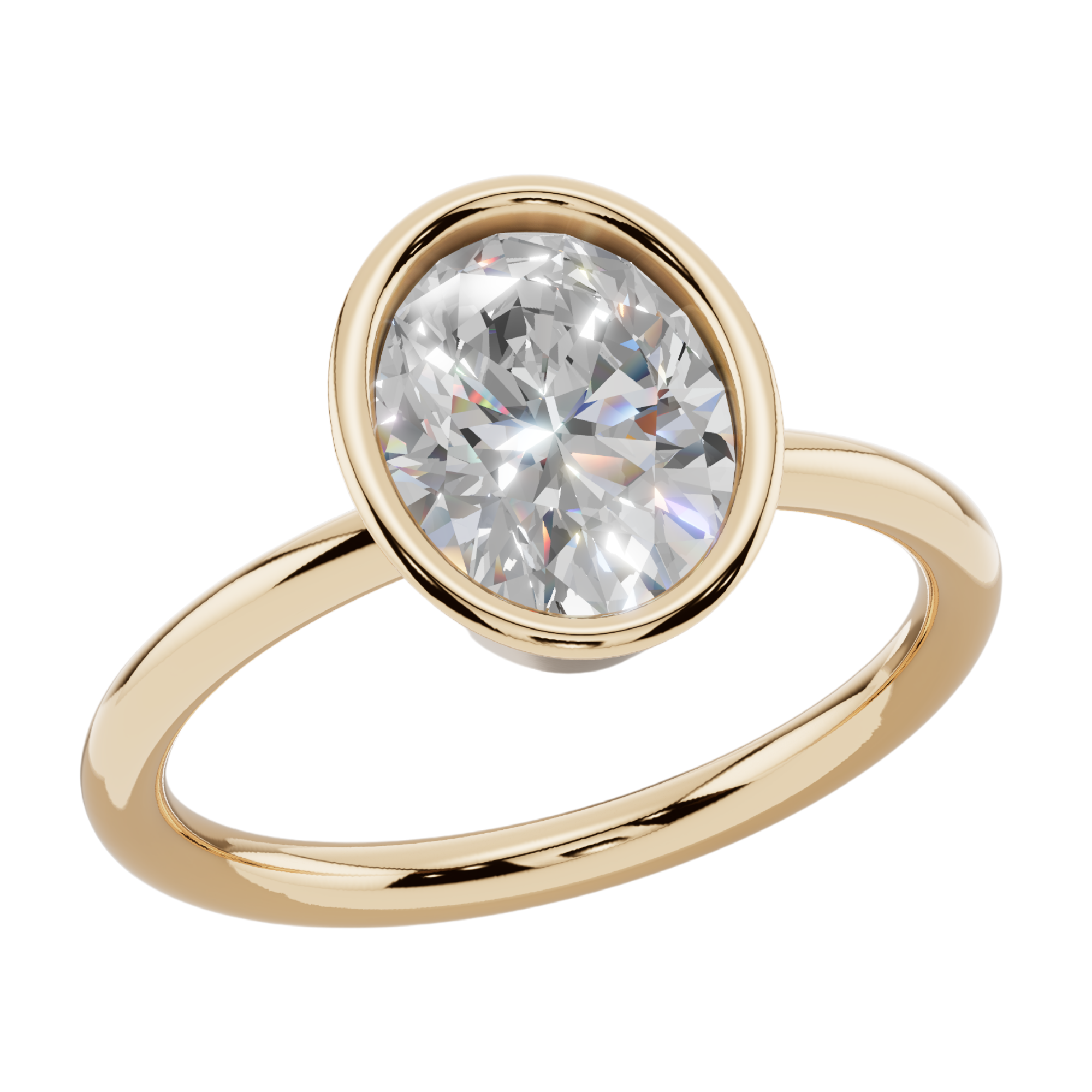 The Solitaire Oval Ring| Velmé