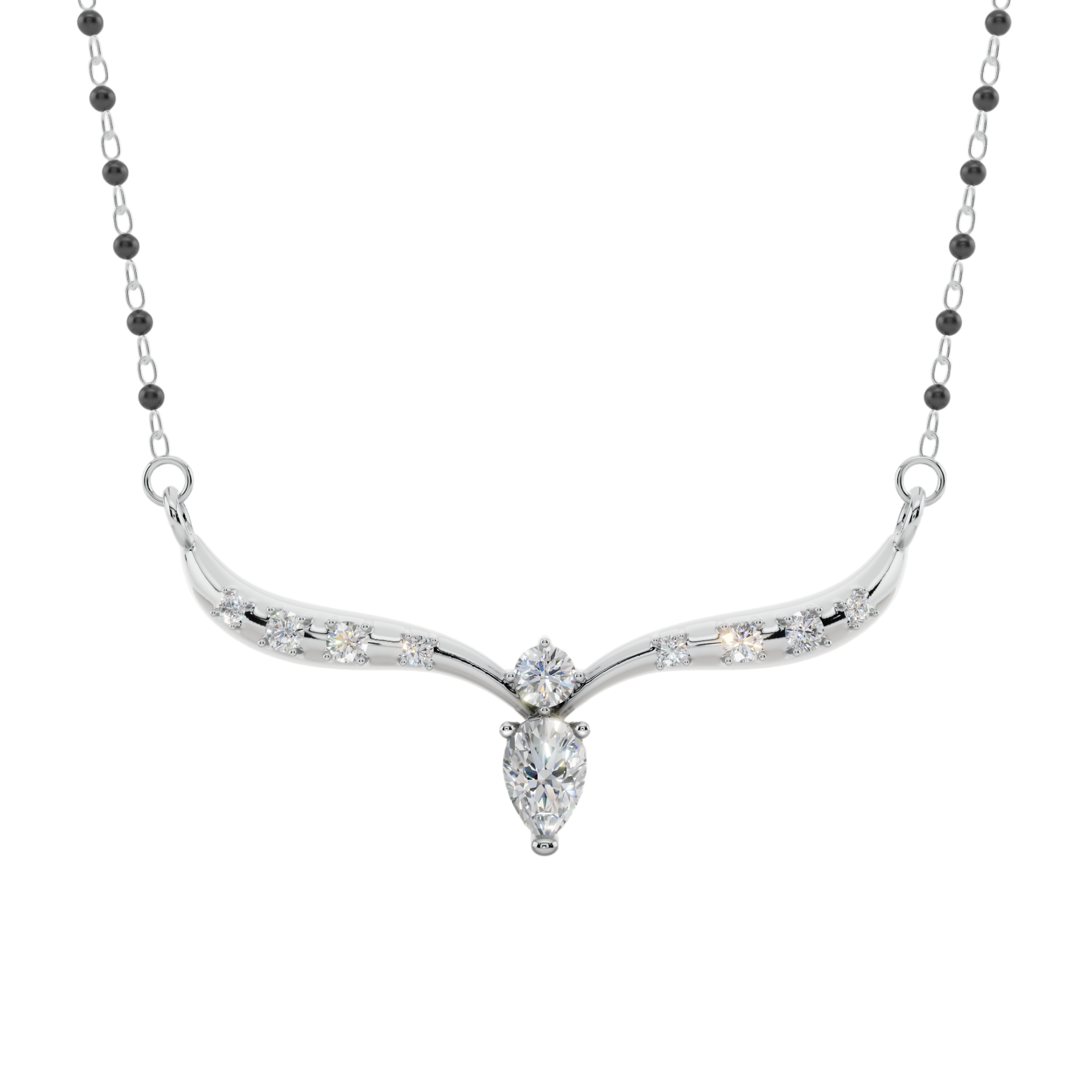 Dewdrop Grace 925 Silver Mangalsutra | Velmé