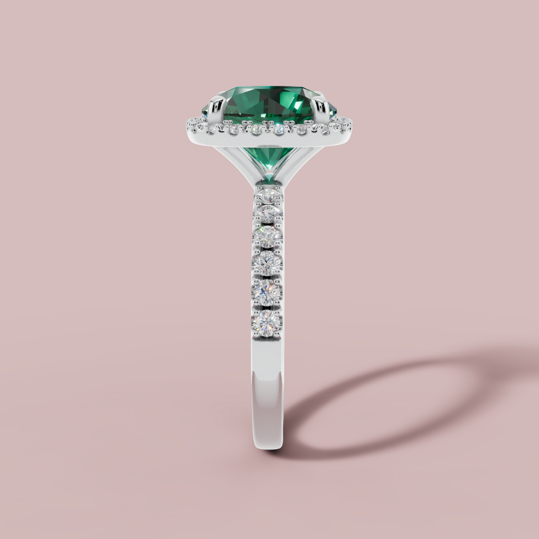 Green Mirage 925 Pure Silver Ring My Store