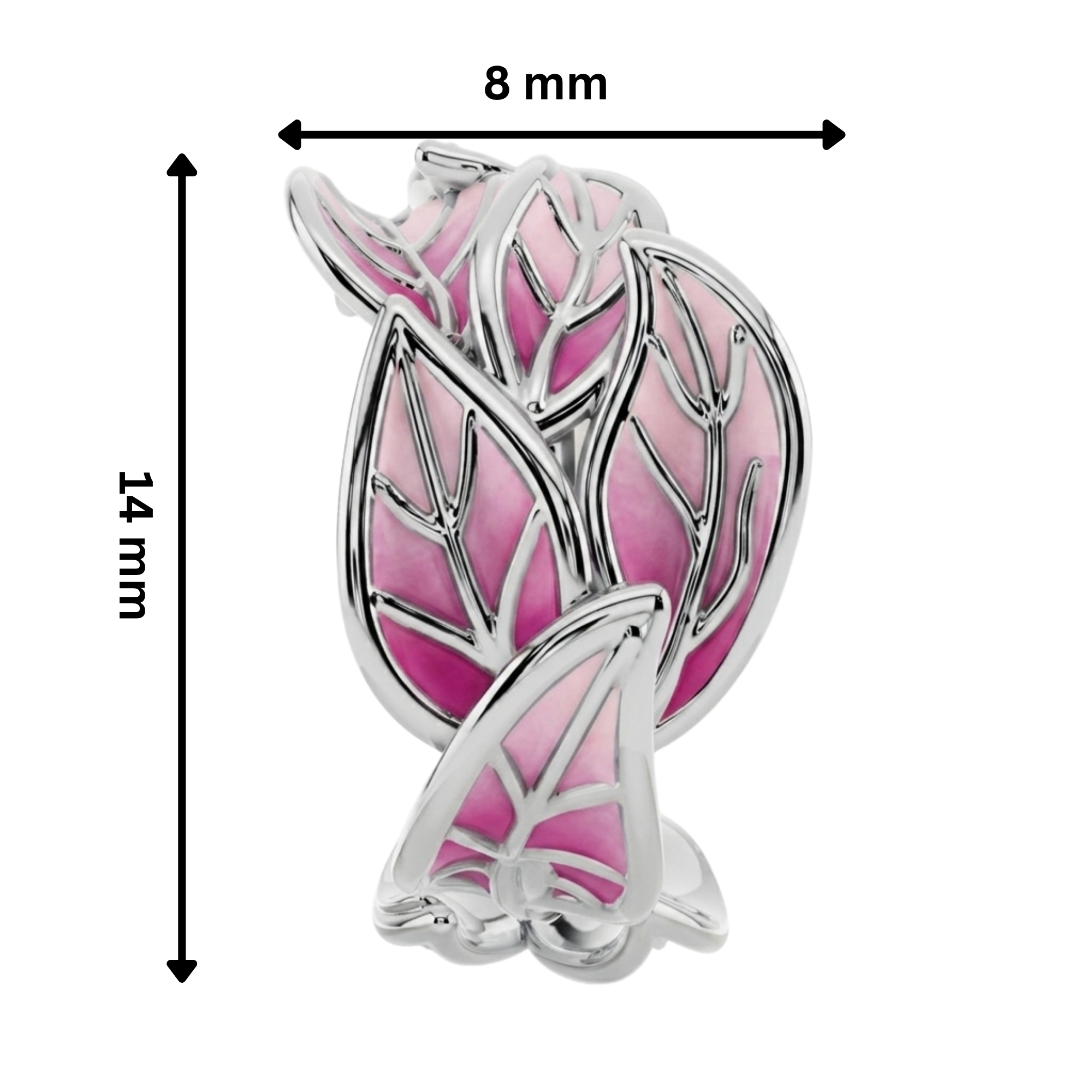 Blush Leaf Sweeps 925 Silver Earcuff | Velmé