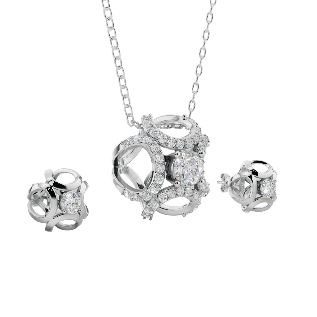 VELMÉ Fiona Necklace Set | 925 Sterling Silver