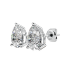 Graceful Pear Solitaire 925 Silver Studs | Velmé