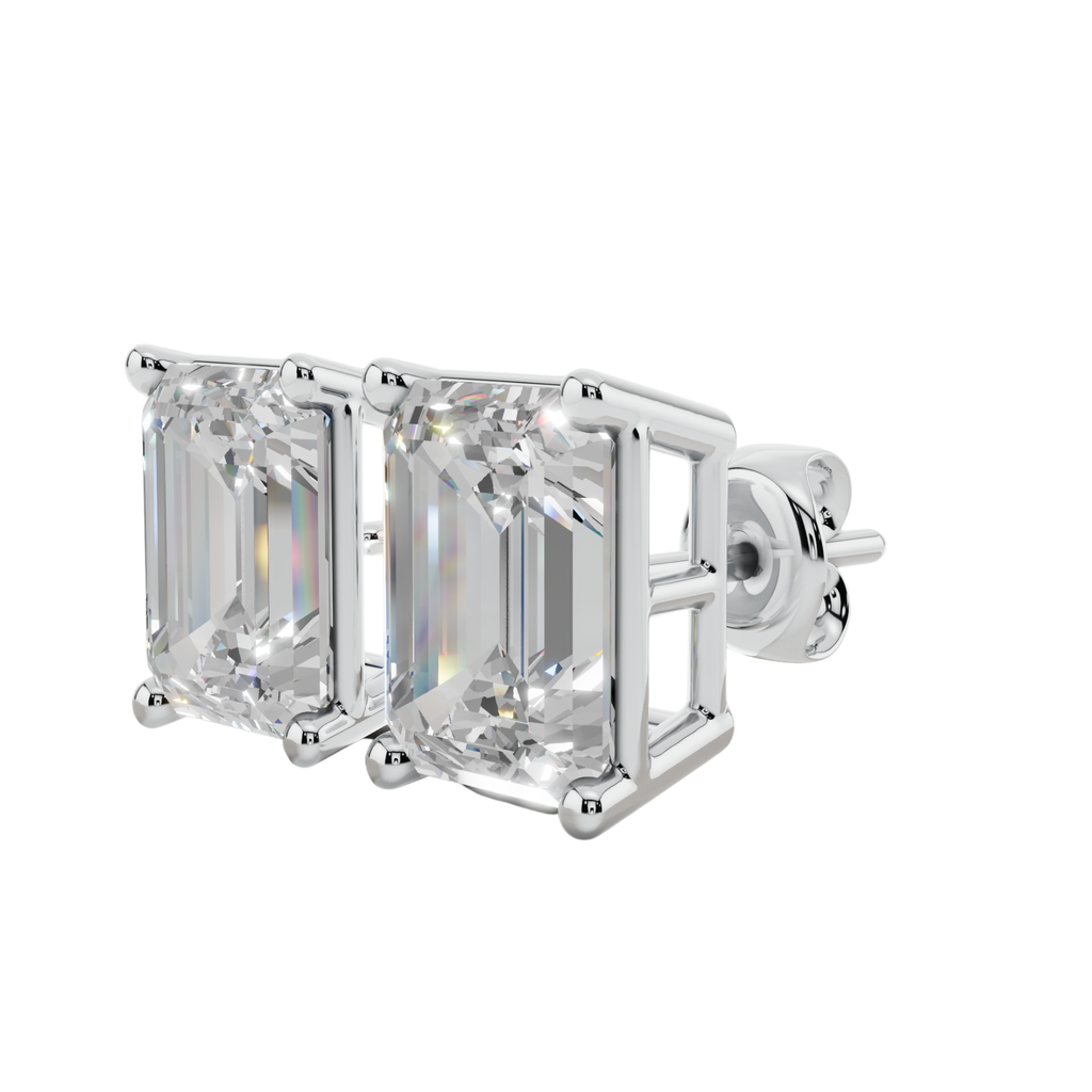 Modern Classic Emerald 925 Silver Studs | Velmé