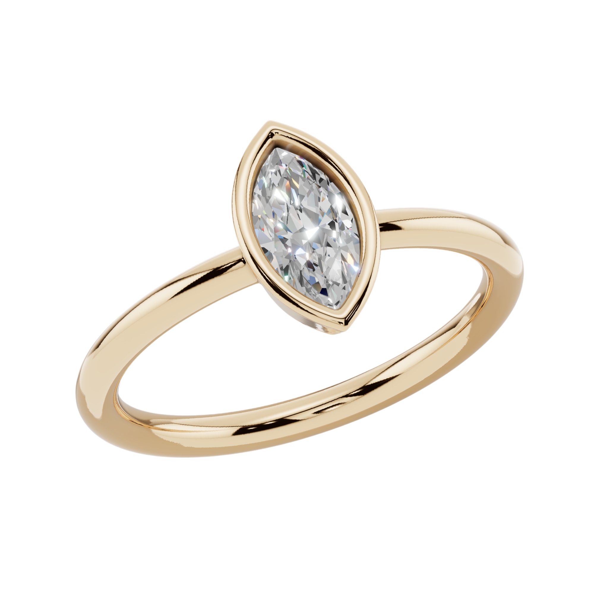 The Marquise Bezel Ring| Velmé