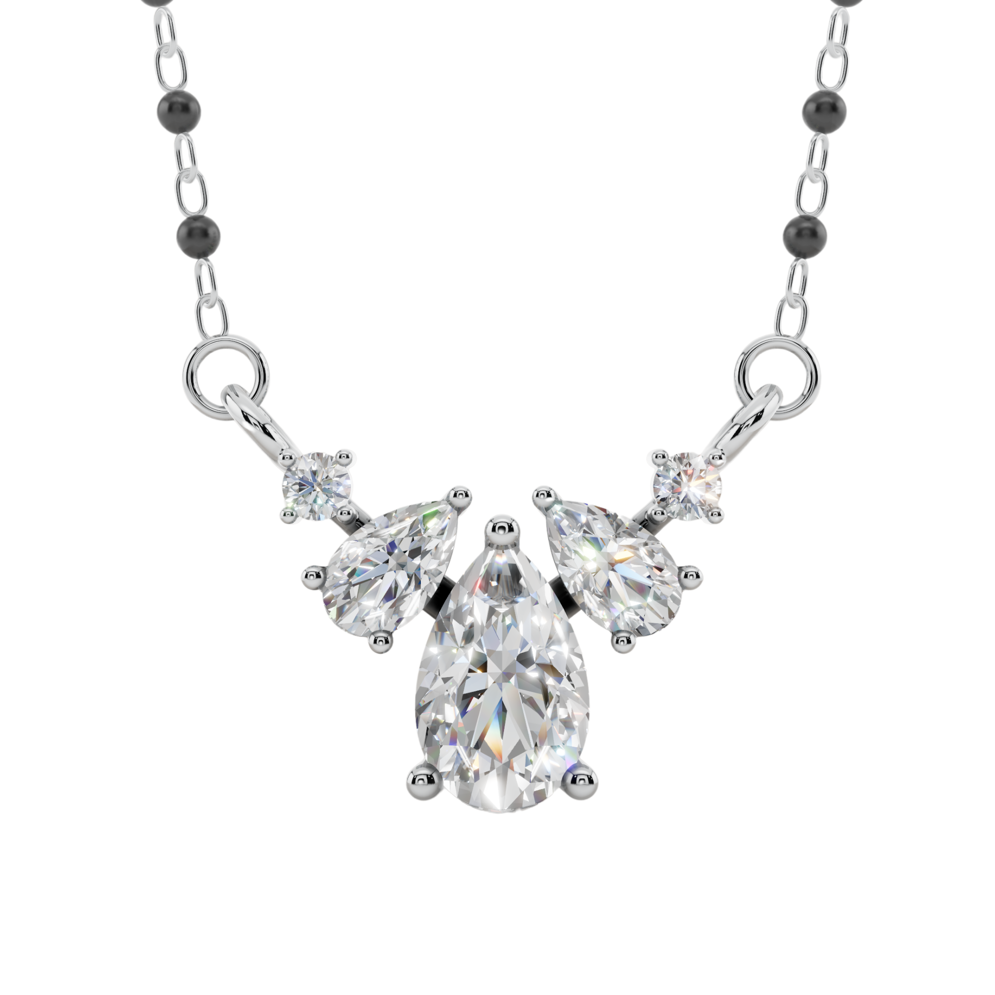 Aster Bloom 925 Silver Mangalsutra | Velmé