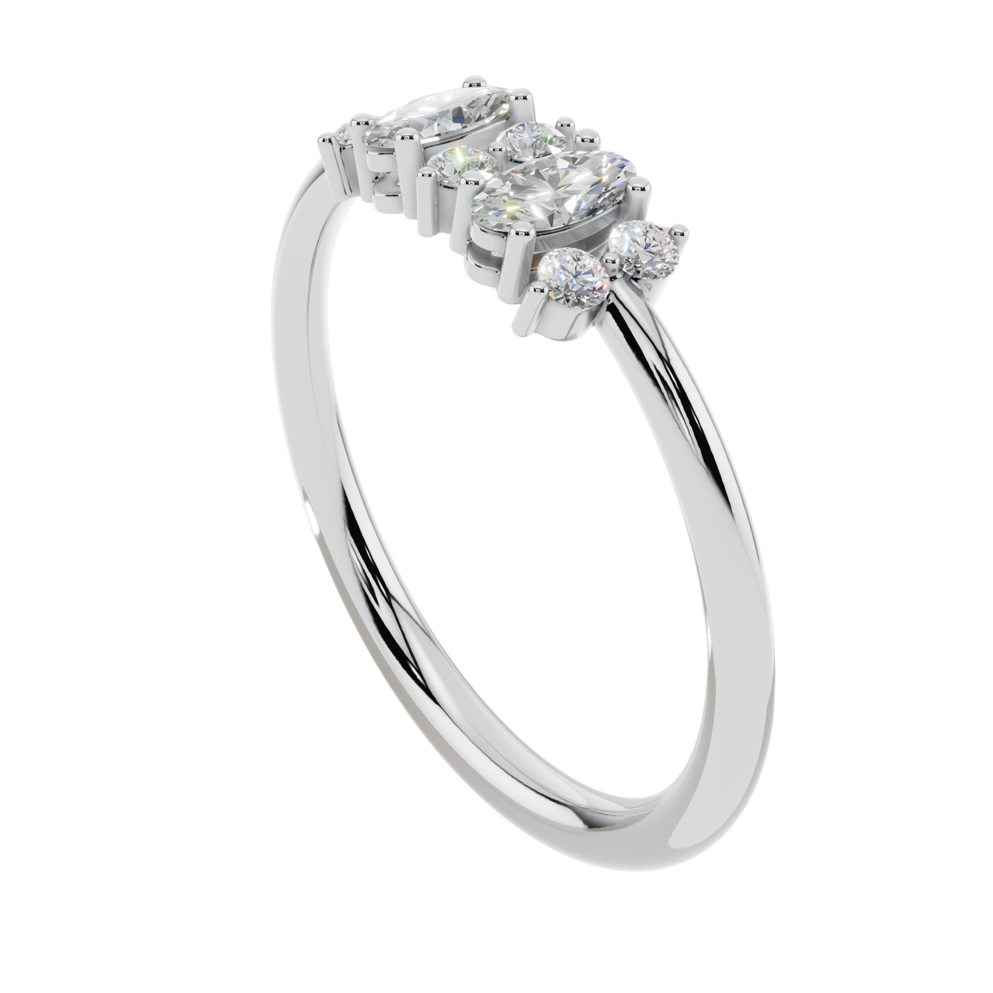 Blossom Duo Light Ring | 925 Sterling Silver | Velmé