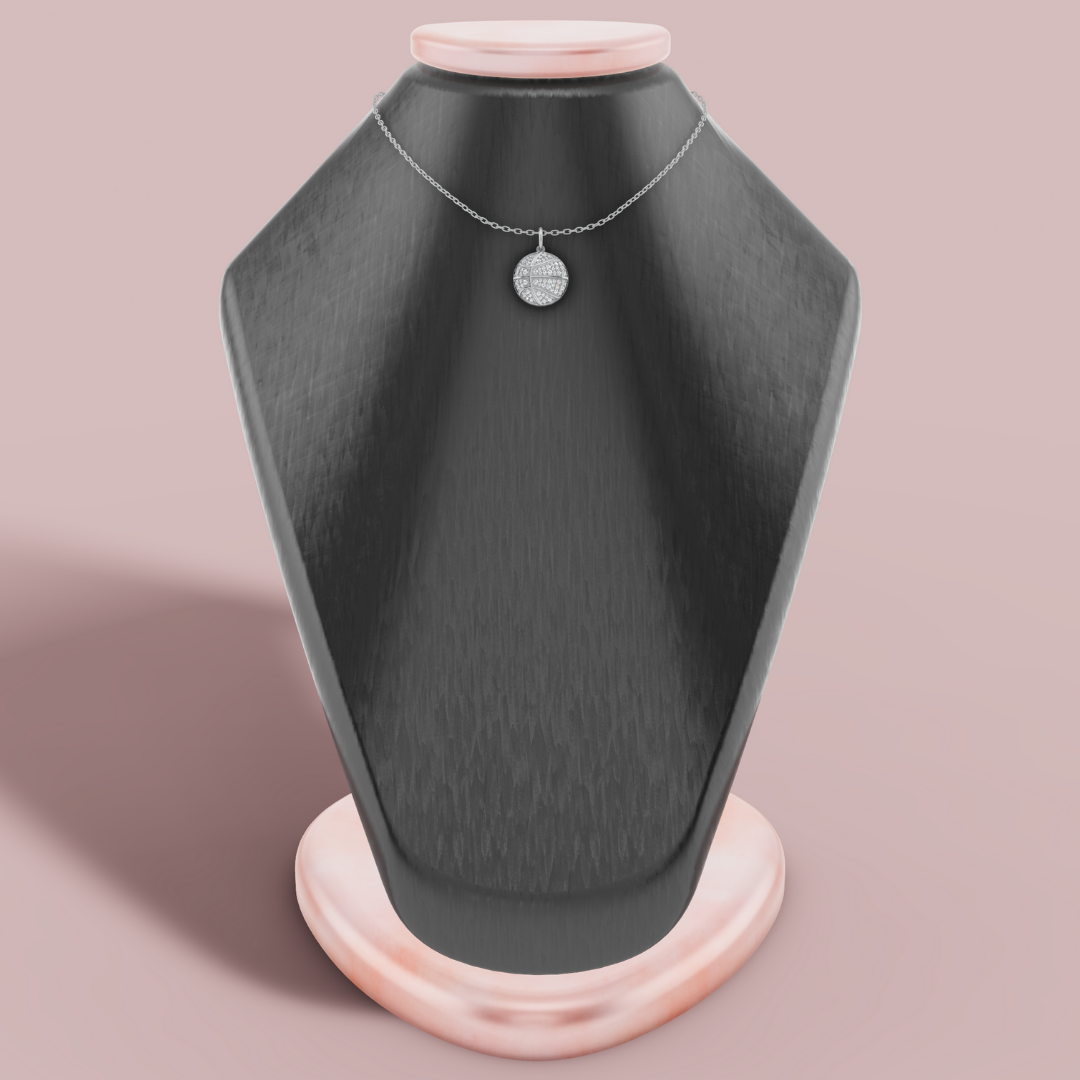 The Basketball 925 Pure Silver Charm Necklace My Store