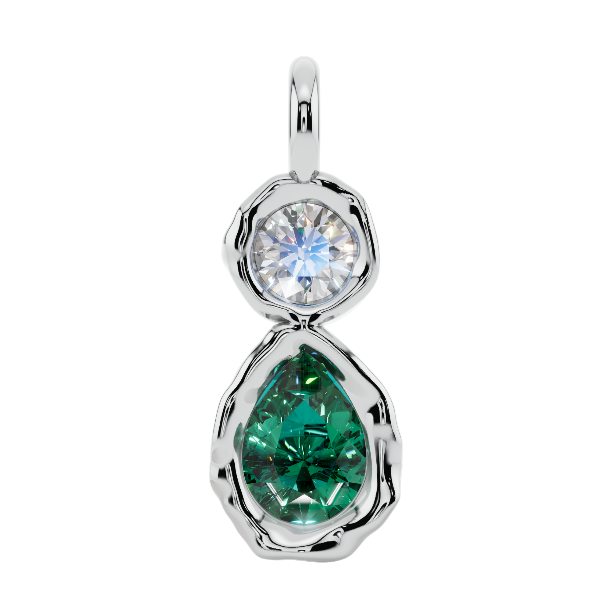 Emerald Dewdrop Pendant | Fluidé