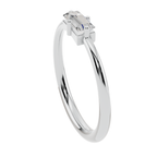 Linear Baguette Light Ring | 925 Sterling Silver | Velmé