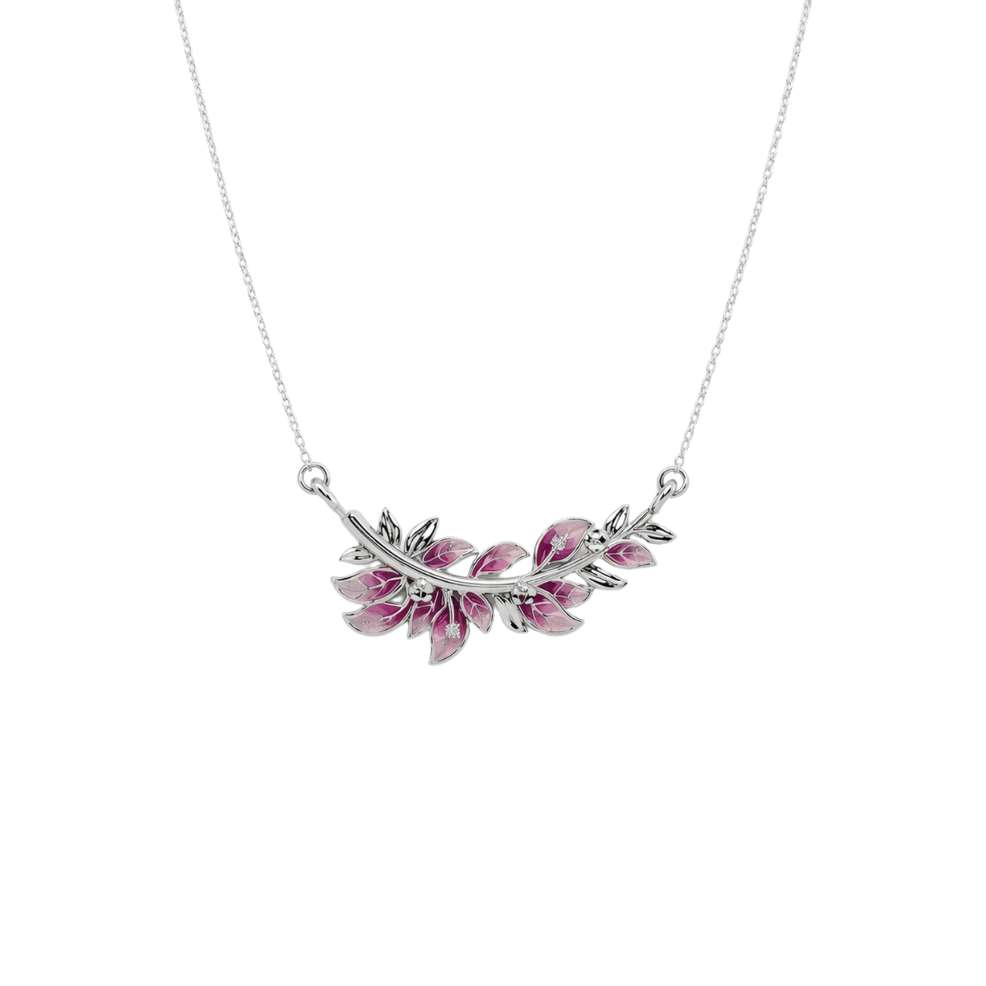 Blush Willow Branch 925 Silver Necklace | Velmé