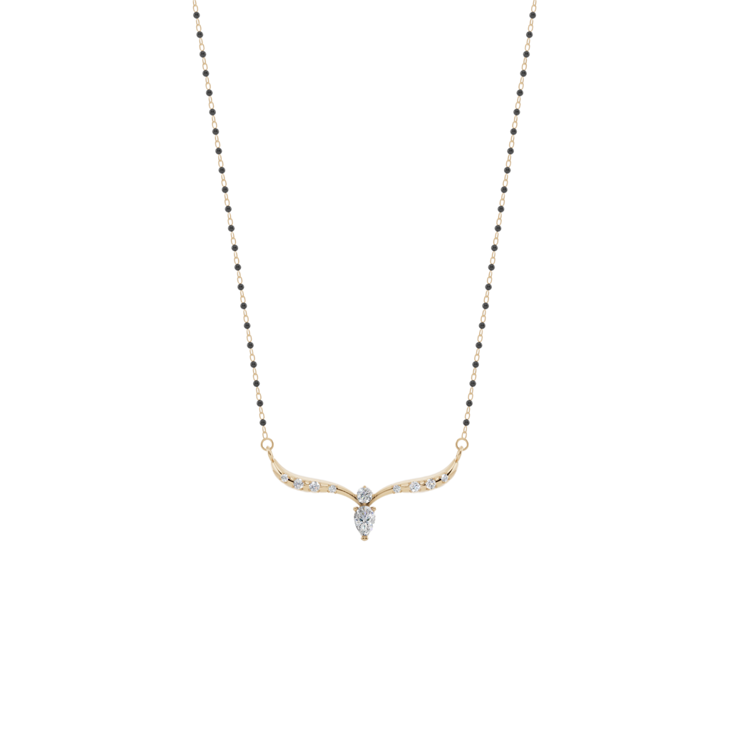 Dewdrop Grace 925 Silver Mangalsutra | Velmé