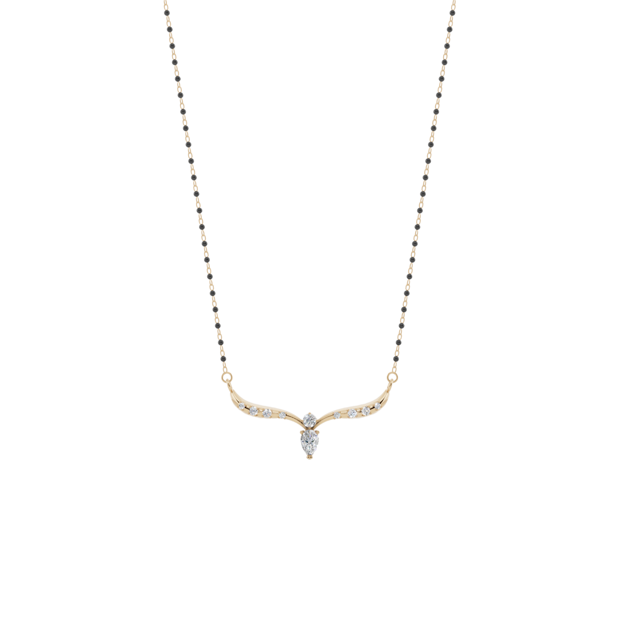 Dewdrop Grace 925 Silver Mangalsutra | Velmé