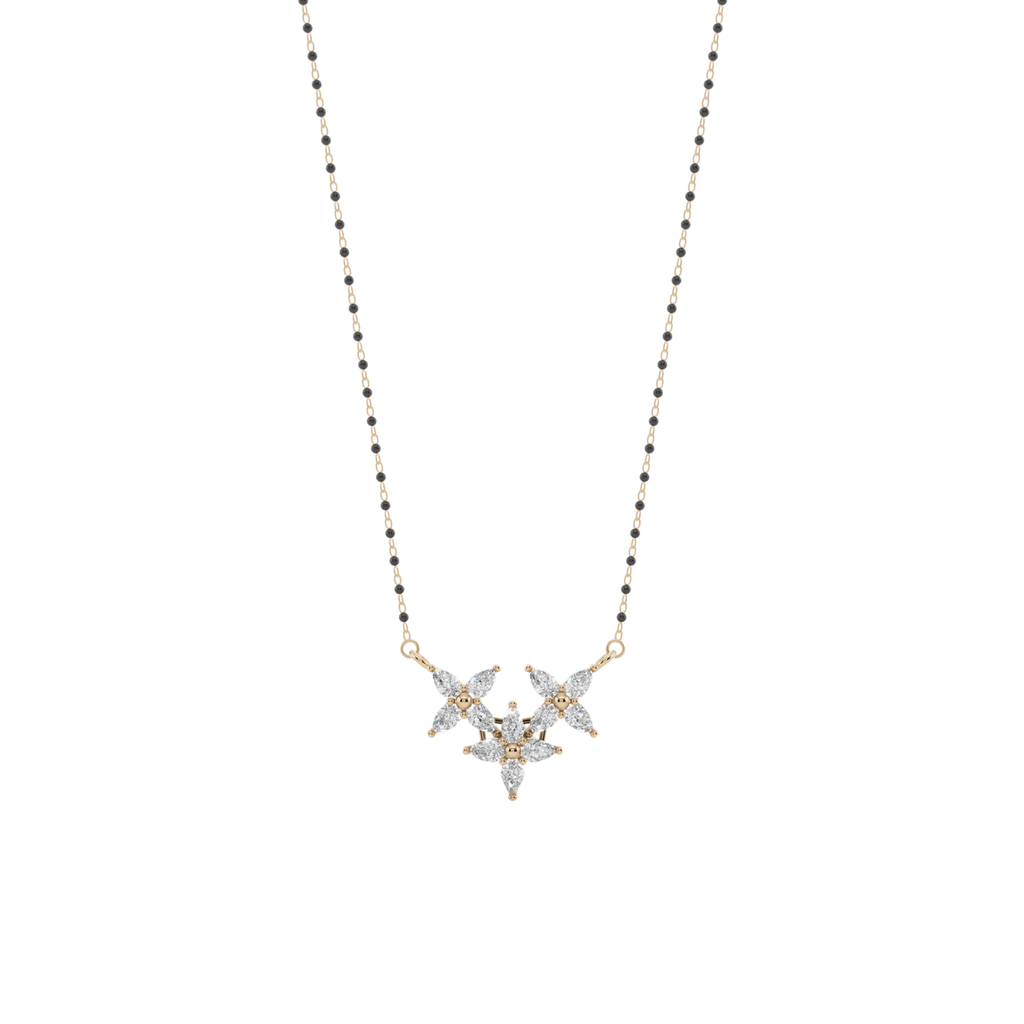 Blossom Trio 925 Silver Mangalsutra | Velmé