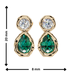 Emerald Orb earrings | Fluidé