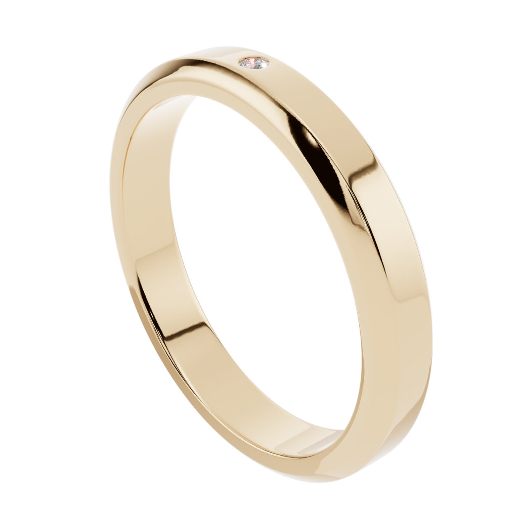 Minimalist Solitaire Men’s 925 Silver Ring | Velmé