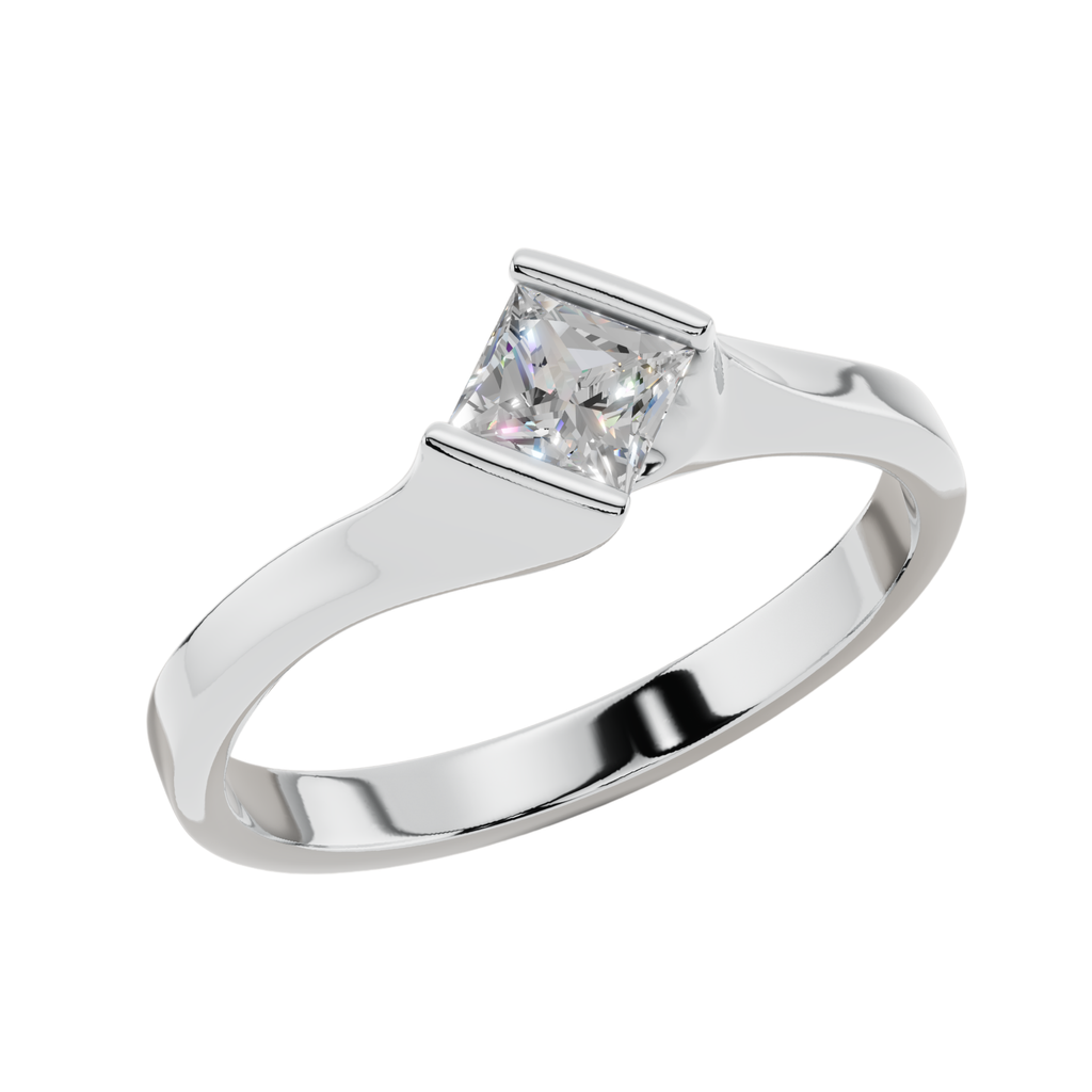 The Sculpted Princess 925 Silver Band | Velmé