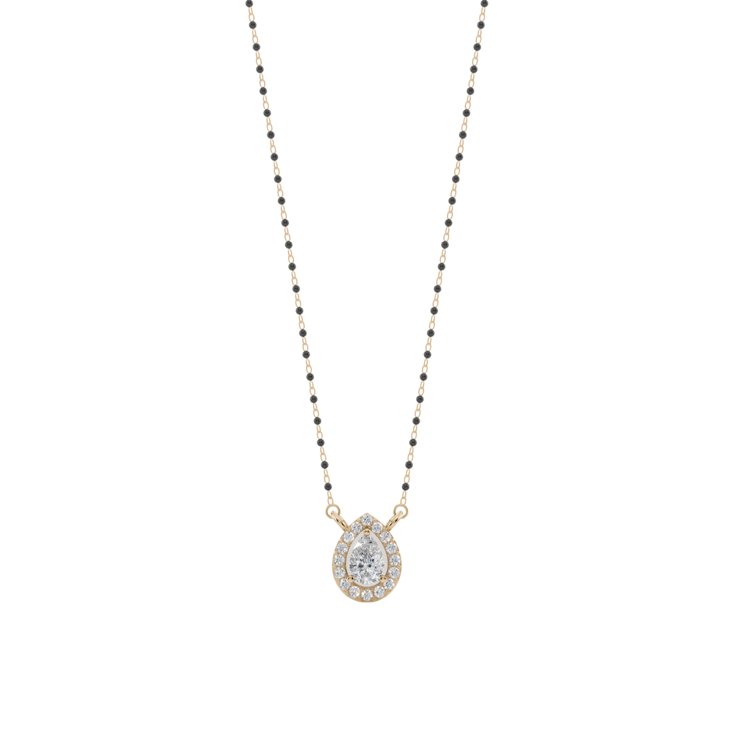 Luna Pear 925 Silver Mangalsutra | Velmé
