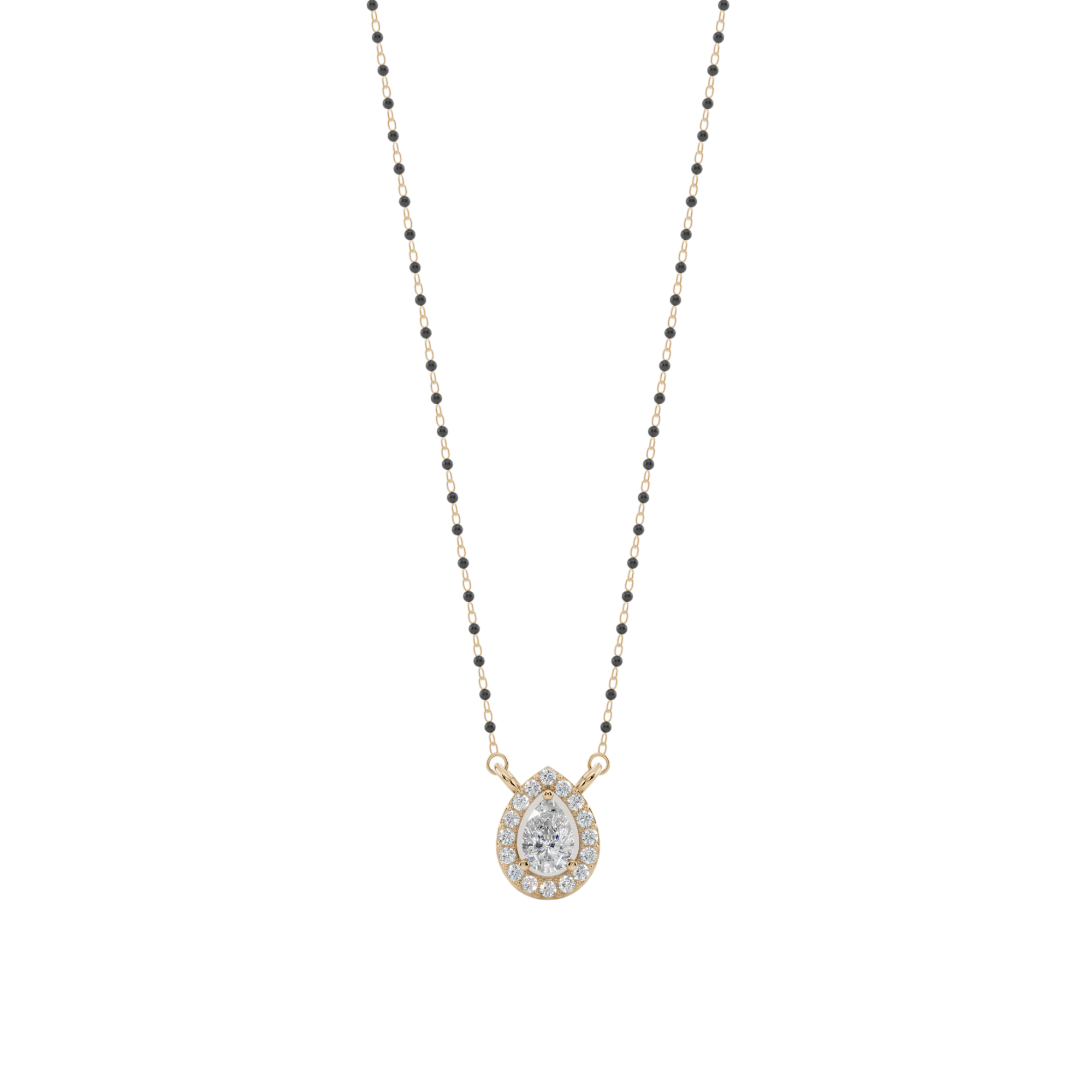 Luna Pear 925 Silver Mangalsutra | Velmé