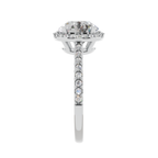 The Aura Halo Solitaire 925 Silver Ring | Velmé