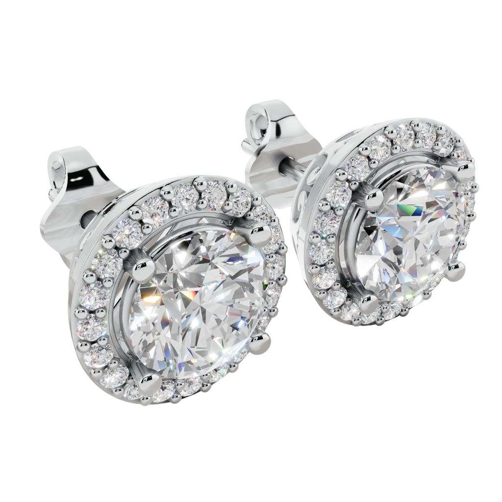 The Solara Halo 925 Silver Studs | Velmé