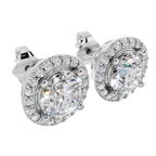 The Solara Halo 925 Silver Studs | Velmé