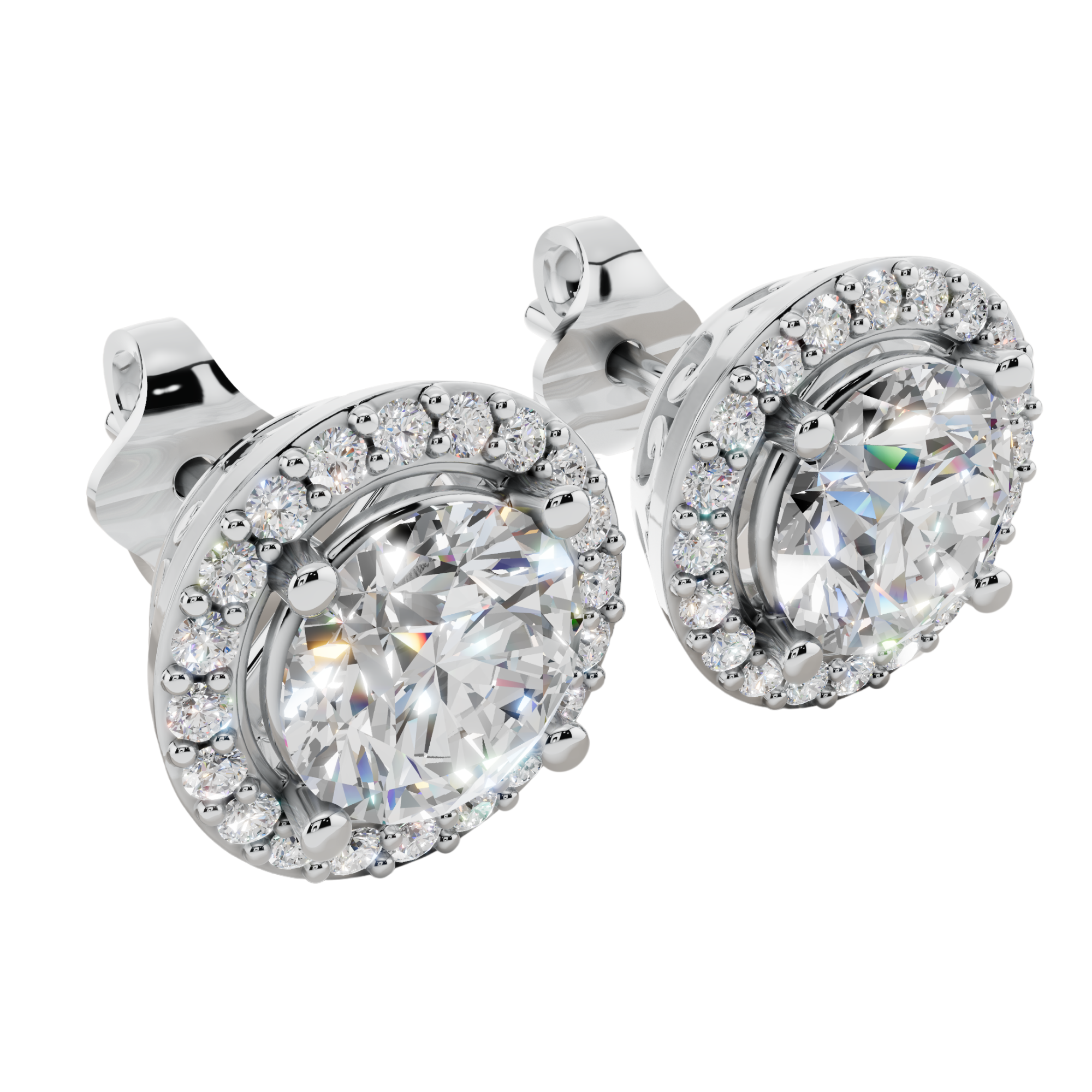 The Solara Halo 925 Silver Studs | Velmé
